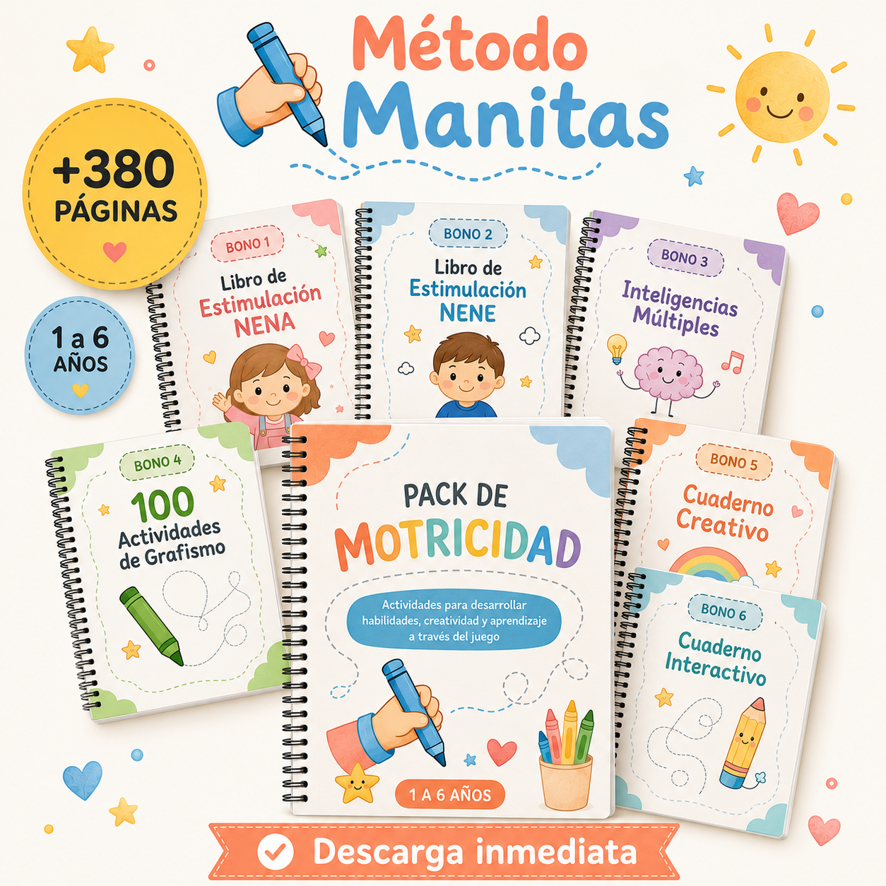 Pack completo Método Manitas con seis bonos
